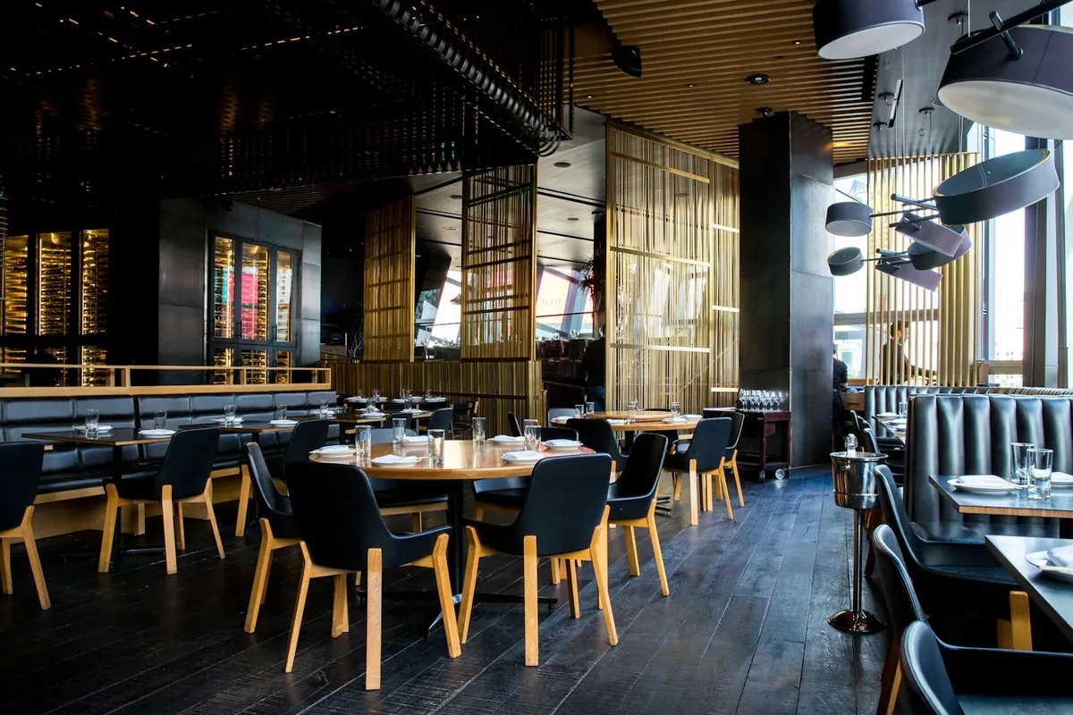 Elegant restaurant dining room